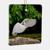 Great Egret Keramikornament (Rechts)