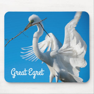Great Egret Mousepad