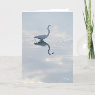 Great Egret notecard Dankeskarte