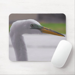 Great Egret positing Mousepad