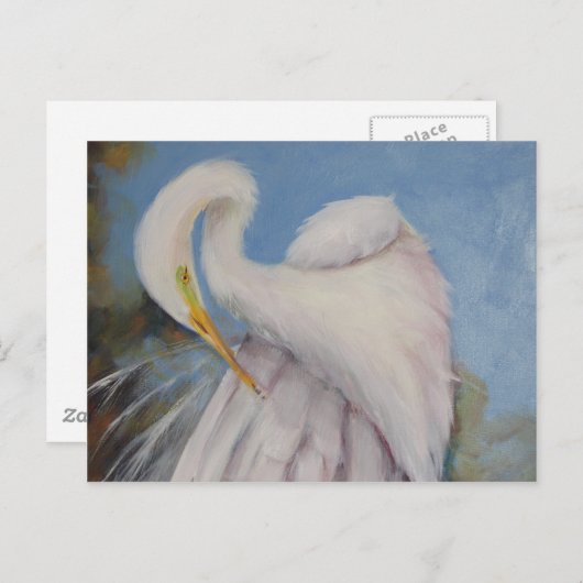 Great Egret Postkarte (Vorne/Hinten)