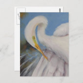Great Egret Postkarte (Vorne/Hinten)