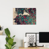 Great Egret Red Poster (Heimbüro)