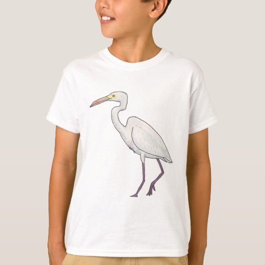 Great Egret Voice Art T-Shirt (Vorderseite)