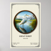 Great Egret Zoology Series Poster (Vorne)