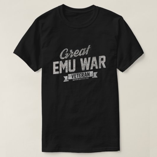 Great Emu War Veteran Funny Emu Meme T-Shirt (Design vorne)