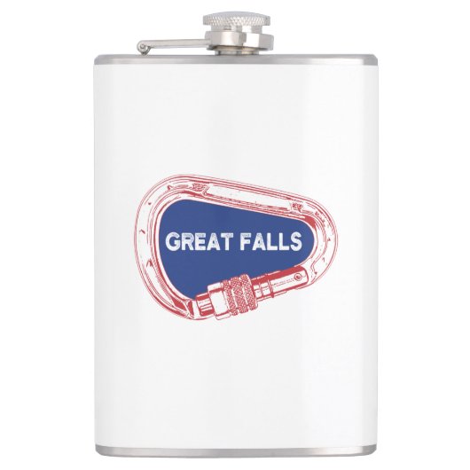 Great Falls Climbing Carabiner Flachmann (Vorderseite)