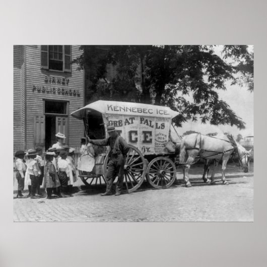 Great Falls Ice Company, 1890er Poster (Vorne)