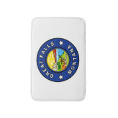Great Falls Montana Badematte (Vorderseite Vertikal)
