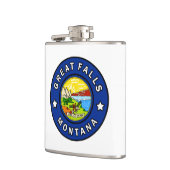 Great Falls Montana Flachmann (Links)