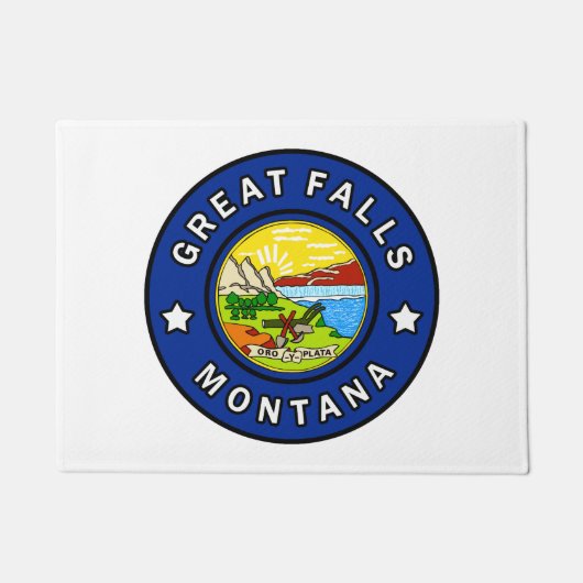 Great Falls Montana Fußmatte (Vorderseite)