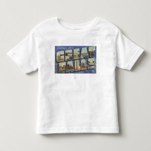 Great Falls, Montana - große Buchstabe-Szenen 2 Kleinkind T-shirt