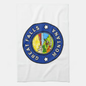 Great Falls Montana Handtuch (Vertikal)