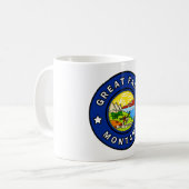 Great Falls Montana Kaffeetasse (Vorderseite Links)