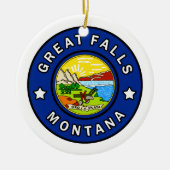 Great Falls Montana Keramikornament (Vorne)