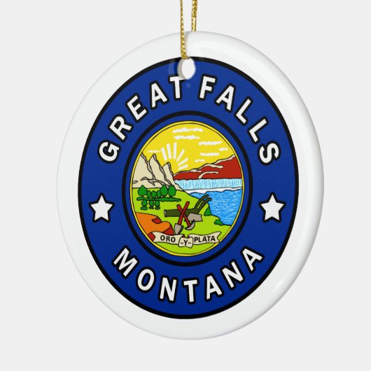Great Falls Montana Keramikornament (Links)