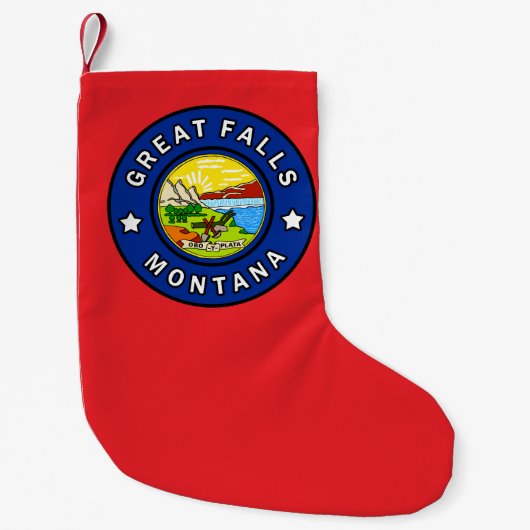Great Falls Montana Kleiner Weihnachtsstrumpf (Vorderseite)