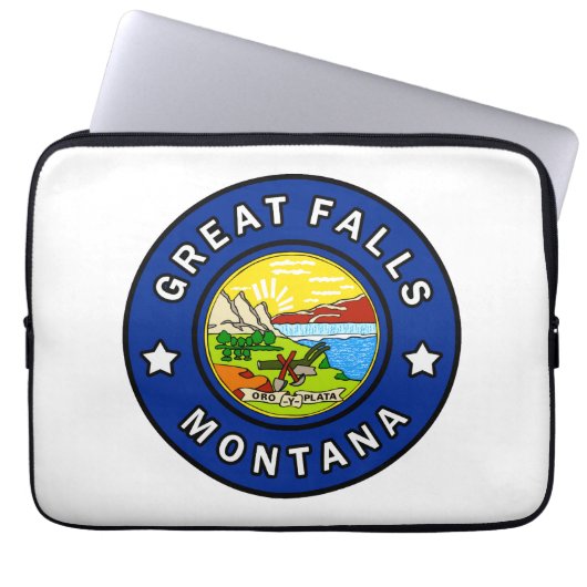 Great Falls Montana Laptopschutzhülle (Vorderseite)