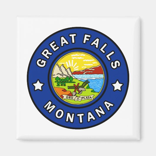 Great Falls Montana Magnet (Vorne)