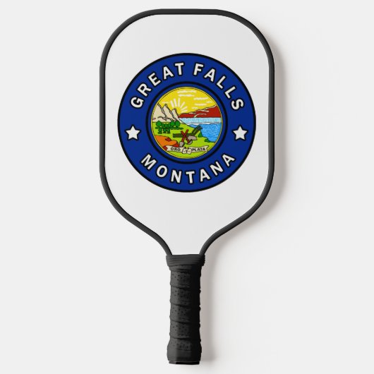 Great Falls Montana Pickleball Schläger (Rückseite)