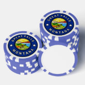 Great Falls Montana Pokerchips (Stapel)