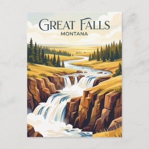 Great Falls, Montana Postkarte