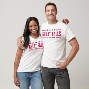 GREAT FALLS MONTANA SEGELN UND TASTEN T-Shirt