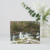 Great Falls of Tinker Creek in Winter, Ohio Postkarte (Stehend Vorderseite)