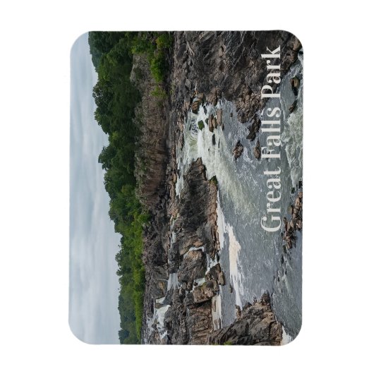 Great Falls Park Potomac River, Mather Gorge Magnet (Vertikal)