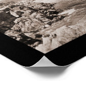 Great Falls Potomac Foto 1909 Poster (Ecke)