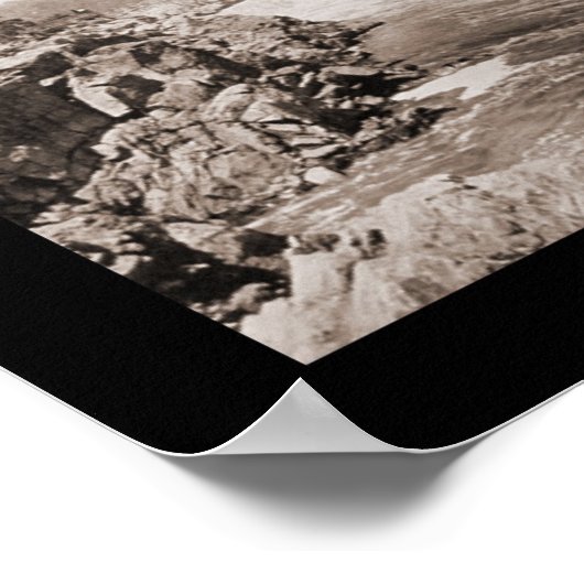 Great Falls Potomac Foto 1909 Poster (Ecke)