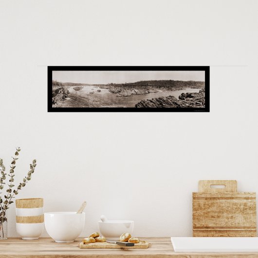 Great Falls Potomac Foto 1909 Poster (Küche)