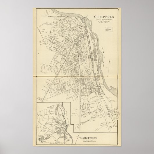 Great Falls, Somersworth Poster (Vorne)