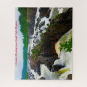Great Falls Virginia.Christmas Grüße Puzzle (Vertikal)