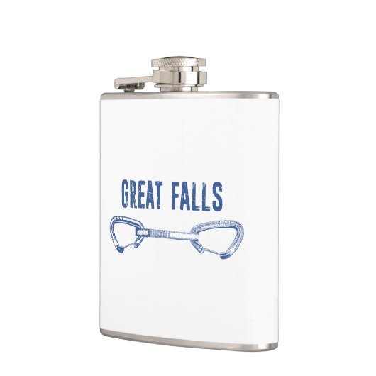 Great Falls Virginia Rock Climbing Quickziehung Flachmann (Links)