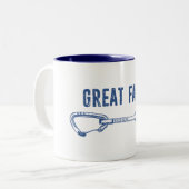 Great Falls Virginia Rock Climbing Quickziehung Zweifarbige Tasse (Vorderseite Links)