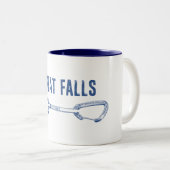 Great Falls Virginia Rock Climbing Quickziehung Zweifarbige Tasse (VorderseiteRechts)