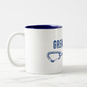 Great Falls Virginia Rock Climbing Quickziehung Zweifarbige Tasse (Links)