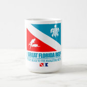 Great Florida Reef (sq) Kaffeetasse (Mittel)