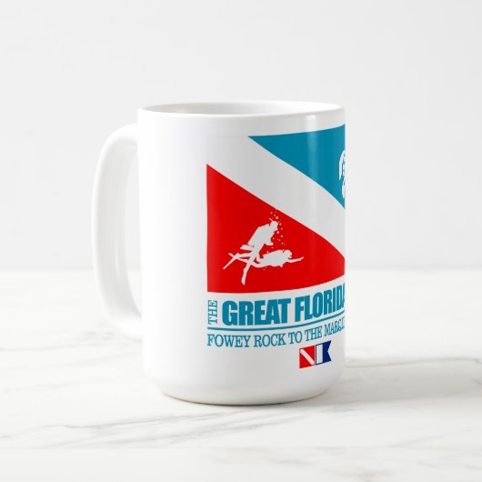Great Florida Reef (sq) Kaffeetasse (Vorderseite Links)
