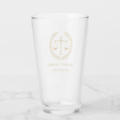 Great for Lawyers, Attorneys, Judges, Law Clerks, Glas (Rückseite)