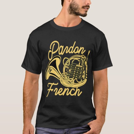 Great French Horn Gift Horn Player T-Shirt (Vorderseite)
