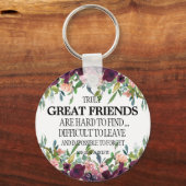 Great Friend danke Ihnen dankbar bewegendes Gesche Schlüsselanhänger (Vorderseite)