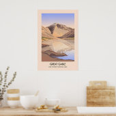 Great Gable Mountain Lake District Reiseplakat Poster (Küche)