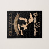 Great Gakes Shark Free Unsalztes Michigan Geschenk Puzzle (Horizontal)