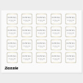 Great Gatsby Art Deco Gold White Wedding Stickers (Blatt)
