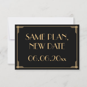 Great Gatsby Art Deco Hochzeit Gleicher Plan Neuer Save The Date