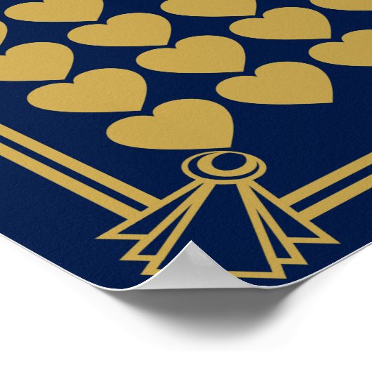 Great Gatsby Art Deco Hochzeitssignatur Gästebuch (Ecke)