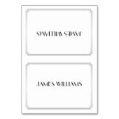 Great Gatsby Art Deco Silver Place Setzen Sie Kart Tischnummer (Vorderseite)