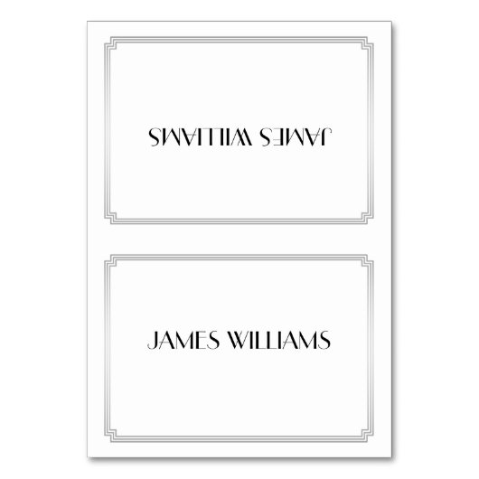 Great Gatsby Art Deco Silver Place Setzen Sie Kart Tischnummer (Vorderseite)